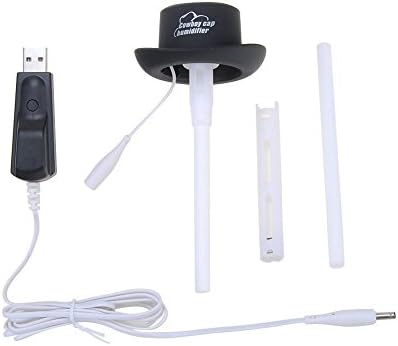KANGVO® Cowboy Cap USB Mini Portable Air Humidifier,Mini Cool Mist Humidifier Aromatherapy (Black)