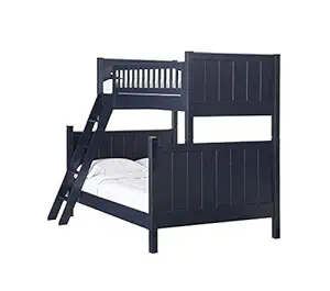 Aprodz Solid Wood Erich Bunk Bed for Bedroom | Blue Finish