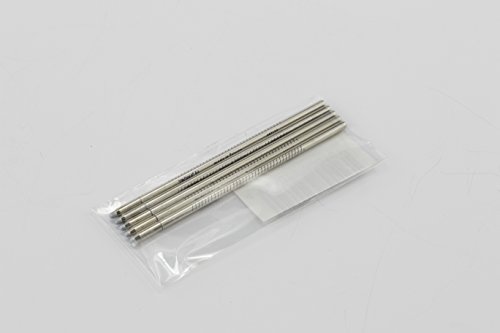 TROIKA Kugelschreibermine – 99Z123 – 5er Pack – Ersatzmine D1 – blau – bedruckt – Strichstärke M – Schreiblänge 1.600 – 1.800 m – für TROIKA CONSTRUCTION Multitasking-Kugelschreiber – TROIKA-Original - 3