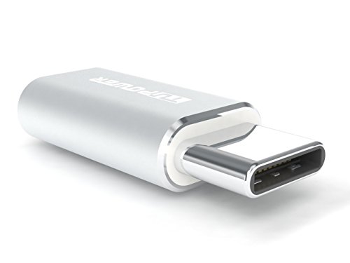 A01 Premium Type C Adapter Micro USB zu USB C mit ALU Silber Typ C Adapter für Samsung Galaxy S8 Plus A7 A5 A3 Tab S3 2017 Huawei Mate 9 P10 P9 Plus HTC U11 Ultra LG G6 Nexus 5X 6P ZTE Axon 7 von TUPower