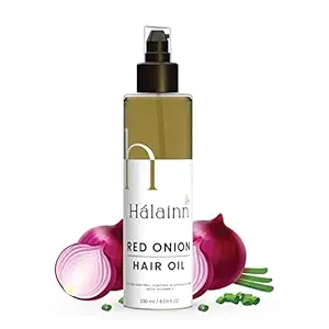 HALAINN Onion Hair Oil Control Hair Loss Hair Growth Oil Non-Sticky With Onion Extracts & 13+ Organic Oils and Herbs (Pack of 230 ml)