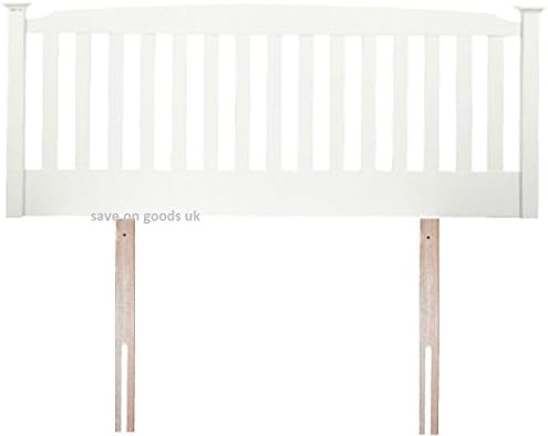 Save on Goods 3ft single,4ft,4ft6 double,5ft king,6ft white,oak headboard bed head end board.Solid wood wooden (5FT KING, WHITE)