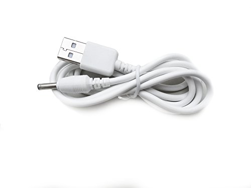 Kingfisher Technology 90cm USB 5V 2A PC White Charger Power Cable Lead Adaptor (22AWG) for Foreo Luna / Luna 2 Facial Cleansing Brush - 4