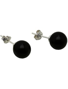 6 Farb Varianten -M3crystal Ohrringe mit Swarovski® perlen 10mm Nickelfrei Sterling 925 Silber Stecker Rhodiniert...