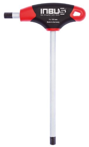 INBUS® 70082 Inbusschlüssel Set 2K T-Griff 5mm| Made in Germany | Innensechskant-Schlüssel | Winkel-Schlüssel | metrisch