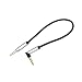 Produktbild OurLeeme Kurzes 3,5 mm Audiokabel 90 Grad rechtwinkliger Flachstecker 3,5 mm AUX-Kabel für iPhone Auto