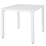  Mesa de terraza Auxiliar de Aluminio Blanca Garden - LOLAhome