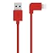 Produktbild Belkin MixIt 90° abgewinkeltes Lightning Lade/Sync-Kabel (1,2 m, geeignet für iPhone 8/8 Plus, iPhone X, iPhone 6/6s/6 Plus/6s Plus, iPhone 7/7 Plus, iPhone SE, iPad) rot
