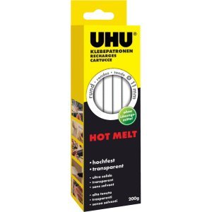 Preisvergleich Produktbild 10 x Uhu Klebepatrone Hot Melt 11mm transparent 200g
