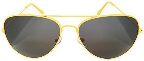 Mens Womens Unisex Adult Children Aviator Wayfarer Sport Stylish Sunglasses (Adults Neon Yellow Aviators SG028)