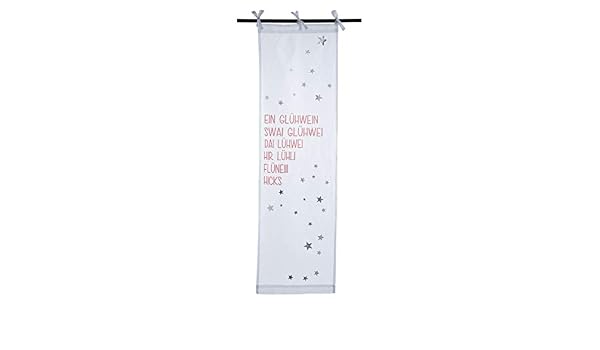 Pureday Organdy Vorhang Gluhli Mit Silberfarbenem Folien Print