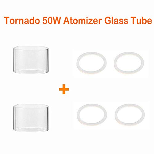 LoVaper Tornado 50w Glass Tube Spare Pack 2pcs No Nicotine No Vape Liquid