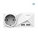 Produktbild WLAN Smart Steckdose, Twakie Intelligente Plug Wifi Alexa Steckdosen Fernbedienbar mit 2 USB Ports (4.2A Shared), Kompatibel mit Alexa Echo und Google Home, IFTTT, ETL gelistet, Kein Hub erforderlich