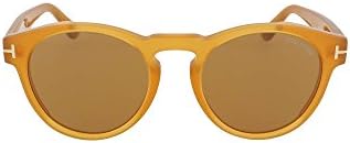 Tom Ford Unisex Adults’ FT0615 41E 52 Sunglasses, Yellow (Giallo)