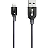 Anker PowerLine+ Lightning Cable (3ft) Durable and Fast Charging Cable [Kevlar Fiber & Double Braided Nylon] for iPhone, iPad and More