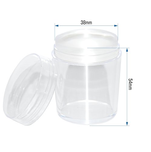 NAILFUN – BIG Clear Jelly Stamper transparent – klarer Stempel für grosse Nailart-Stampings - 3