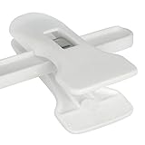 20 weiße Kunststoffkleiderbügel mit Klammern – 28 cm Hangerworld - 2