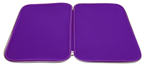 Water Resistant Neoprene Purple Laptop Case for the HP 15-bs530ng - by DURAGADGET