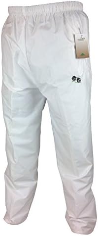 SUPERIOR Quality Waterproof Bowling Trousers Part of the COUNTRY TERRAIN Collection Light Weight Lined Elasticated Waist Bowls Lawn Green Sport Outdoor Bottoms Pants White Mens Ladies Unisex