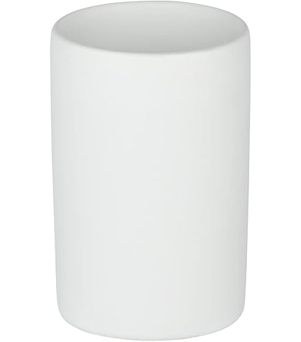 Portaspazzolino In Ceramica GEDY Karima - Bianco, 11.6x7.5x7.5cm, Per Bagno, Design Elegante - Foto 2