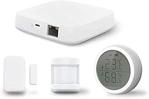 Yueyang TUya zigbee hub kit (gateway+Sensore PIR +Sensore porta +Sensore di temperaturae umidità) Sistema domotico di sicurezza domestica