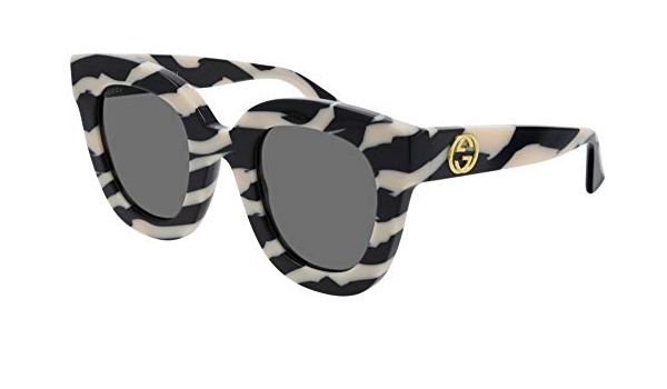 Gucci Occhiali da Sole GG0116S White Black/Grey 49/28/140 donna :  Amazon.it: Abbigliamento