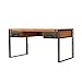 Produktbild Meubletmoi Büro Vintage Holz Massiv und Struktur Metall/2 Schubladen - Stil indusrtiel Verarbeitung verarbeiteten - Collection Workshop
