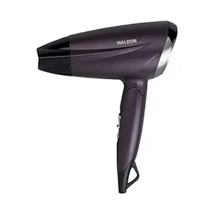 Waldon (ZY-870) 1400 Watts Professional Salon Style Foldable Hair Dryer With Hot Shot Button & 2 Heat/ Speed Settings, Violet