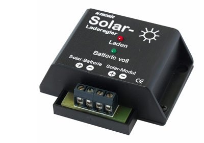 Preisvergleich Produktbild HTRONIC Kompakter Laderegler für Solarpanels, 12V, 4 A