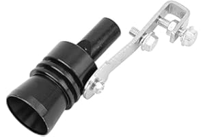 GESCHENKEHÖHLE Auspuff Sound Booster Pfeife XL – Turbo Whistle für Auto & Motorrad | Fake V8 Turbolader Sound | Endrohr Soundgenerator Tuning | Einfach zu montieren (Schwarz, XL)