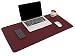 Produktbild Multifunktionales Office Mauspad, 80 * 40 cm YSAGi Wasserdichte Schreibtischunterlage aus PU-Leder, Ultradünnes Mousepad zweiseitig nutzbar, ideal für Büro und Zuhause (dunkelviolett, 80 * 40 cm)