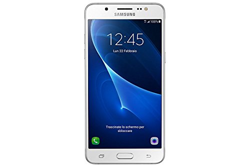 Samsung SM-J510FN Smartphone Galaxy J5 (2016), 16 GB, Quad-Core, 1.2GHz, Super AMOLED, 1280 x 720, Bianco