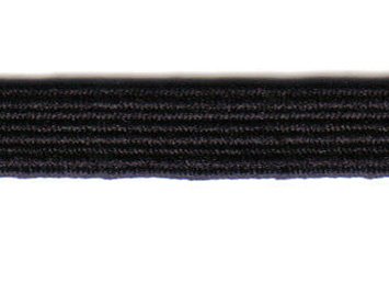 10 Meter Gummilitze – Gummiband Bandbreite 5 mm Bandfarbe schwarz - 2