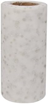 Danapp Sequined tulle roll wedding dress American gauze roll nylon material is not deformed wedding network Puff skirt (beige)