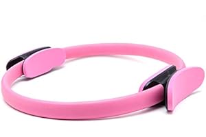 Fortitude Sports Pilates Ring Magic Circle With Double Handle for Yoga | Fitness Ring Inner Thigh Exerciser For Women and Men | Resistance Yoga Circle