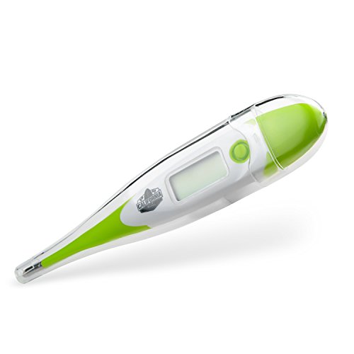 California Basics Digital Thermometer for Oral, Rectal, Underarm & Axillary Readings in 15 Seconds, Clinically Approved for Baby, Adult, and Children