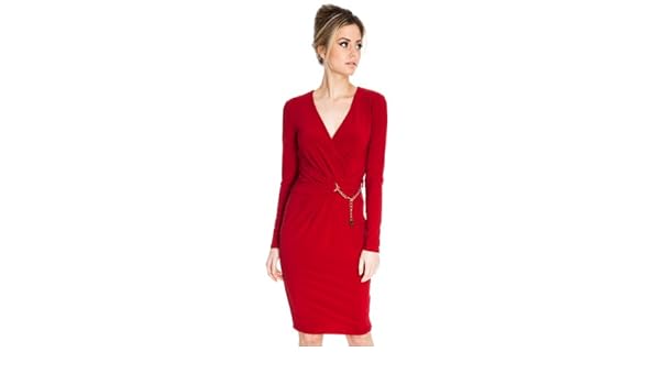 red wrap dress uk