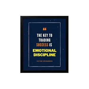 Hola Homes! Motivational Quote Wall Frame, Stock Market Poster, Trading Quotes Wall Frame, Wall Decor, Size - 8 x 10 Inch