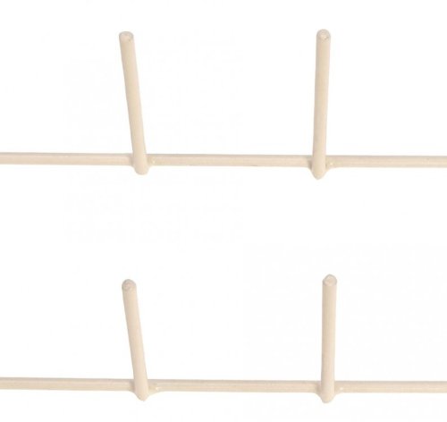 Nähgarnhalter in Nähmaschinen Form Metall creme 23x46cm - 2