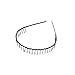Black Metal Toothed Sports Headband Hair Clasp Man Woman Football