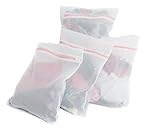 4er Set Waschtaschen, Wäschesäcke mit Reißverschluss,...