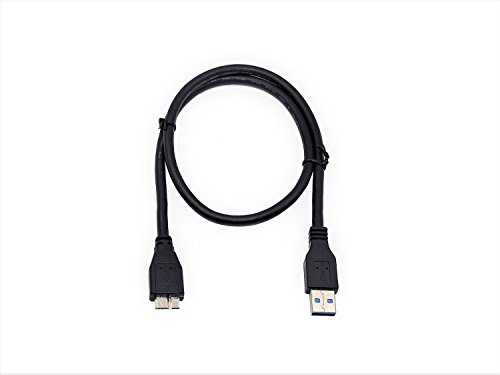Zheino Superspeed USB 3.0 Typ A Stecker an Micro-B Breitband-Lade- und Sync-Daten-Kabel 5 Gbps 0.6m Schwarz