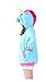 Produktbild Katara 1791 - Einhorn Fantasy Pulli Pullover Sweatshirt Jacke Kapuze, Lustig Süß Warm Flauschig Mädchen, Gr. M, Blau