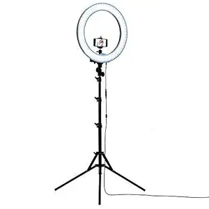 Smooni Selfie Ring Light for Camera & Phone with Tripod Stand 10 Inch (Black)