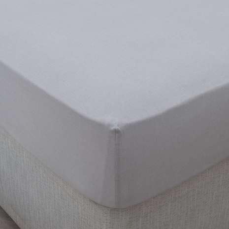 100% Cotton 16"/40CM Extra Deep  Fitted Sheet By Sasa Craze Bedding (Single, Slate Grey)