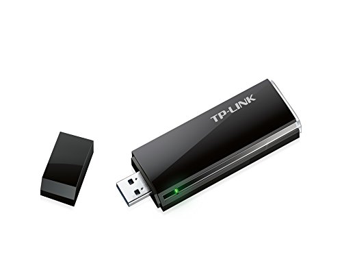 TP-LINK Archer T4U - Adaptador Inal  mbrico USB de Banda Dual  AC 1300Mbps  WPS  USB2 0 3 0  Cable de extensi  n USB   negro