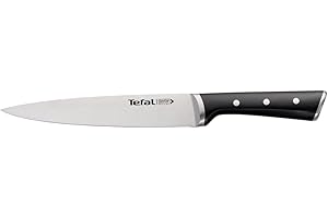 Tefal Ice Force – Cuchillo Rebanador 20 cm | Acero Inoxidable Alemán, Tecnología Ice Force -120°C, Corte Preciso, Mango Remachado, Resistente a la Corrosión y Lavavajillas