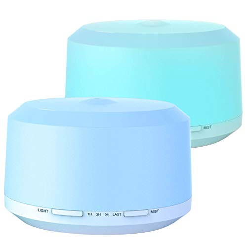 Luscreal Diffuseur d'Huile Essentielle, 450ml Diffuseur d'Aromathérapie