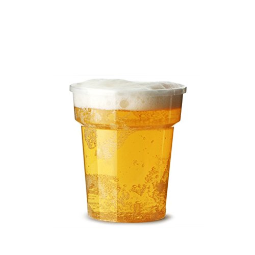 examen 500 X 296 ml Flexible 1/2 pinte Gobelets en plastique transparent avec marquage CE - Solide jetables Verres à bière