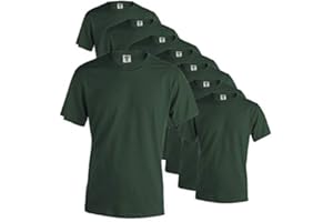 Publiclick Camisetas Lote (Pack 5) Unidades Keya, Camisetas Algodón 150gr Disponibles 13 Colores Diferentes